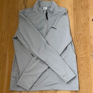 Nike Light Gray Quarter-Zip Top